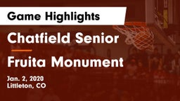 Chatfield Senior  vs Fruita Monument  Game Highlights - Jan. 2, 2020