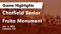 Chatfield Senior  vs Fruita Monument  Game Highlights - Jan. 6, 2024