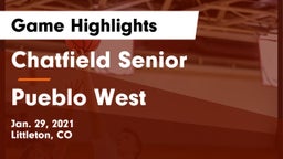Chatfield Senior  vs Pueblo West  Game Highlights - Jan. 29, 2021