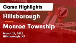 Hillsborough  vs Monroe Township  Game Highlights - March 24, 2022