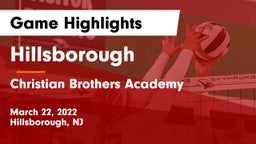 Hillsborough  vs Christian Brothers Academy Game Highlights - March 22, 2022