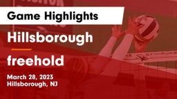 Hillsborough  vs freehold Game Highlights - March 28, 2023