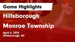 Hillsborough  vs Monroe Township  Game Highlights - April 6, 2024