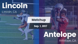 Matchup: Lincoln California vs. Antelope  2017