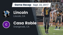 Recap: Lincoln  vs. Casa Roble  2017