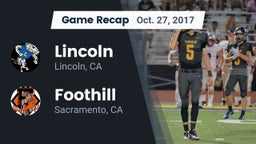 Recap: Lincoln  vs. Foothill  2017