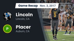 Recap: Lincoln  vs. Placer  2017