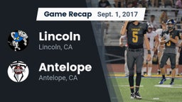Recap: Lincoln  vs. Antelope  2017