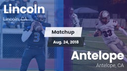 Matchup: Lincoln California vs. Antelope  2018