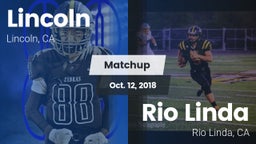 Matchup: Lincoln California vs. Rio Linda  2018