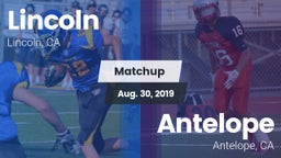 Matchup: Lincoln California vs. Antelope  2019