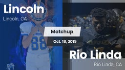 Matchup: Lincoln California vs. Rio Linda  2019