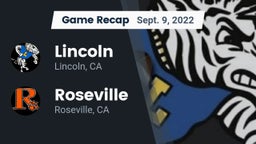 Recap: 	Lincoln  vs. Roseville  2022