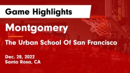 Montgomery  vs The Urban School Of San Francisco Game Highlights - Dec. 28, 2022