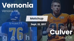 Matchup: Vernonia  vs. Culver  2017