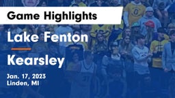 Lake Fenton  vs Kearsley  Game Highlights - Jan. 17, 2023