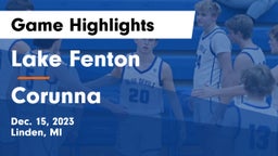 Lake Fenton  vs Corunna  Game Highlights - Dec. 15, 2023