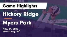 Hickory Ridge  vs Myers Park  Game Highlights - Nov. 24, 2020