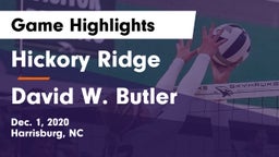 Hickory Ridge  vs David W. Butler  Game Highlights - Dec. 1, 2020