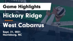 Hickory Ridge  vs West Cabarrus Game Highlights - Sept. 21, 2021