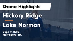 Hickory Ridge  vs Lake Norman  Game Highlights - Sept. 8, 2022