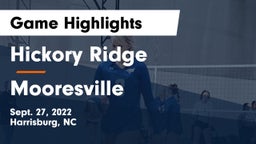 Hickory Ridge  vs Mooresville  Game Highlights - Sept. 27, 2022