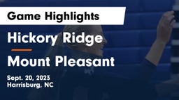 Hickory Ridge  vs Mount Pleasant  Game Highlights - Sept. 20, 2023