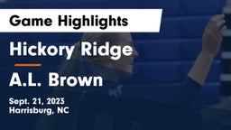 Hickory Ridge  vs A.L. Brown  Game Highlights - Sept. 21, 2023