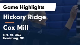 Hickory Ridge  vs Cox Mill  Game Highlights - Oct. 10, 2023