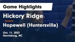 Hickory Ridge  vs Hopewell  (Huntersville) Game Highlights - Oct. 11, 2023