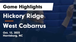Hickory Ridge  vs West Cabarrus  Game Highlights - Oct. 12, 2023
