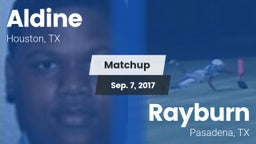 Matchup: Aldine  vs. Rayburn  2017