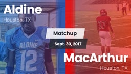 Matchup: Aldine  vs. MacArthur  2017