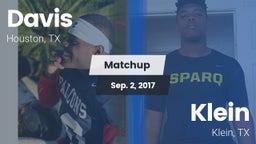 Matchup: Aldine Davis vs. Klein  2017