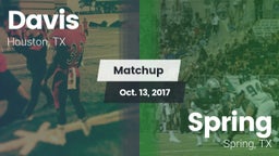 Matchup: Aldine Davis vs. Spring  2017