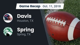 Recap: Davis  vs. Spring  2018