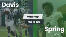 Matchup: Aldine Davis vs. Spring  2019