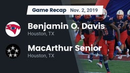 Recap: Benjamin O. Davis  vs. MacArthur Senior  2019