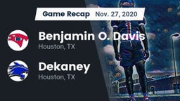 Recap: Benjamin O. Davis  vs. Dekaney  2020