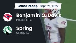 Recap: Benjamin O. Davis  vs. Spring  2022