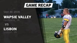 Recap: Wapsie Valley  vs. Lisbon  2016