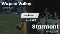 Matchup: Wapsie Valley vs. Starmont  2016