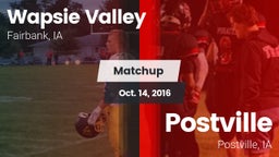 Matchup: Wapsie Valley vs. Postville  2016