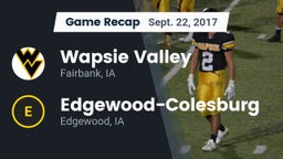 Recap: Wapsie Valley  vs. Edgewood-Colesburg  2017