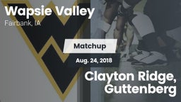 Matchup: Wapsie Valley vs. Clayton Ridge, Guttenberg 2018