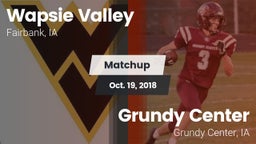 Matchup: Wapsie Valley vs. Grundy Center  2018