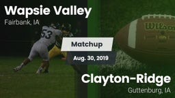 Matchup: Wapsie Valley vs. Clayton-Ridge  2019