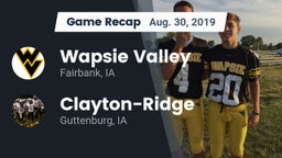 Recap: Wapsie Valley  vs. Clayton-Ridge  2019
