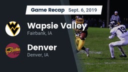 Recap: Wapsie Valley  vs. Denver  2019