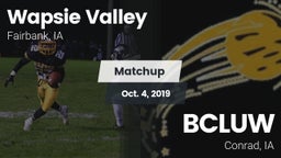 Matchup: Wapsie Valley vs. BCLUW  2019